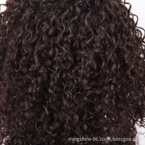 100% human hair short pre-plucked lace front wig